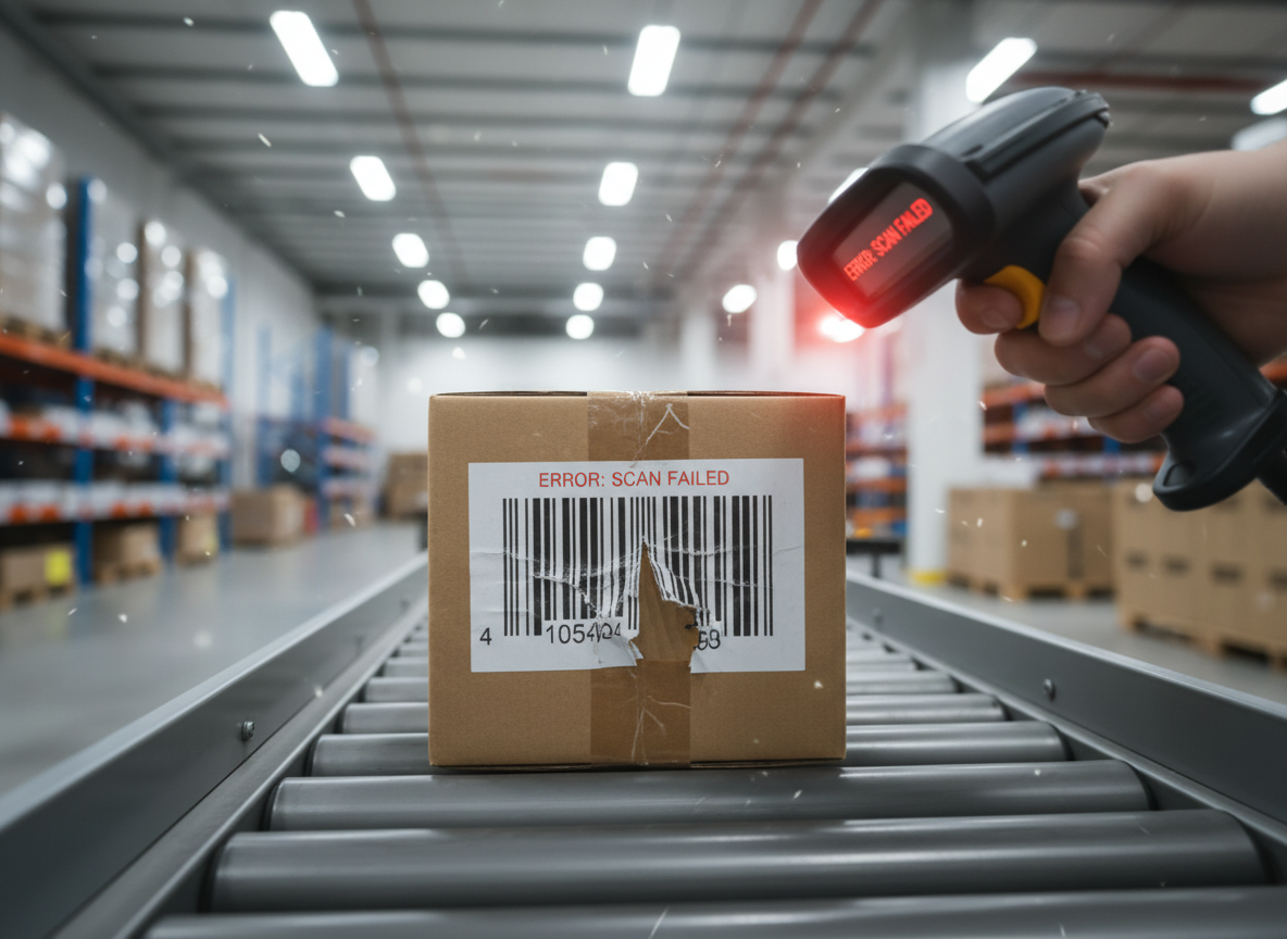Traditional barcode scanning in warehouse